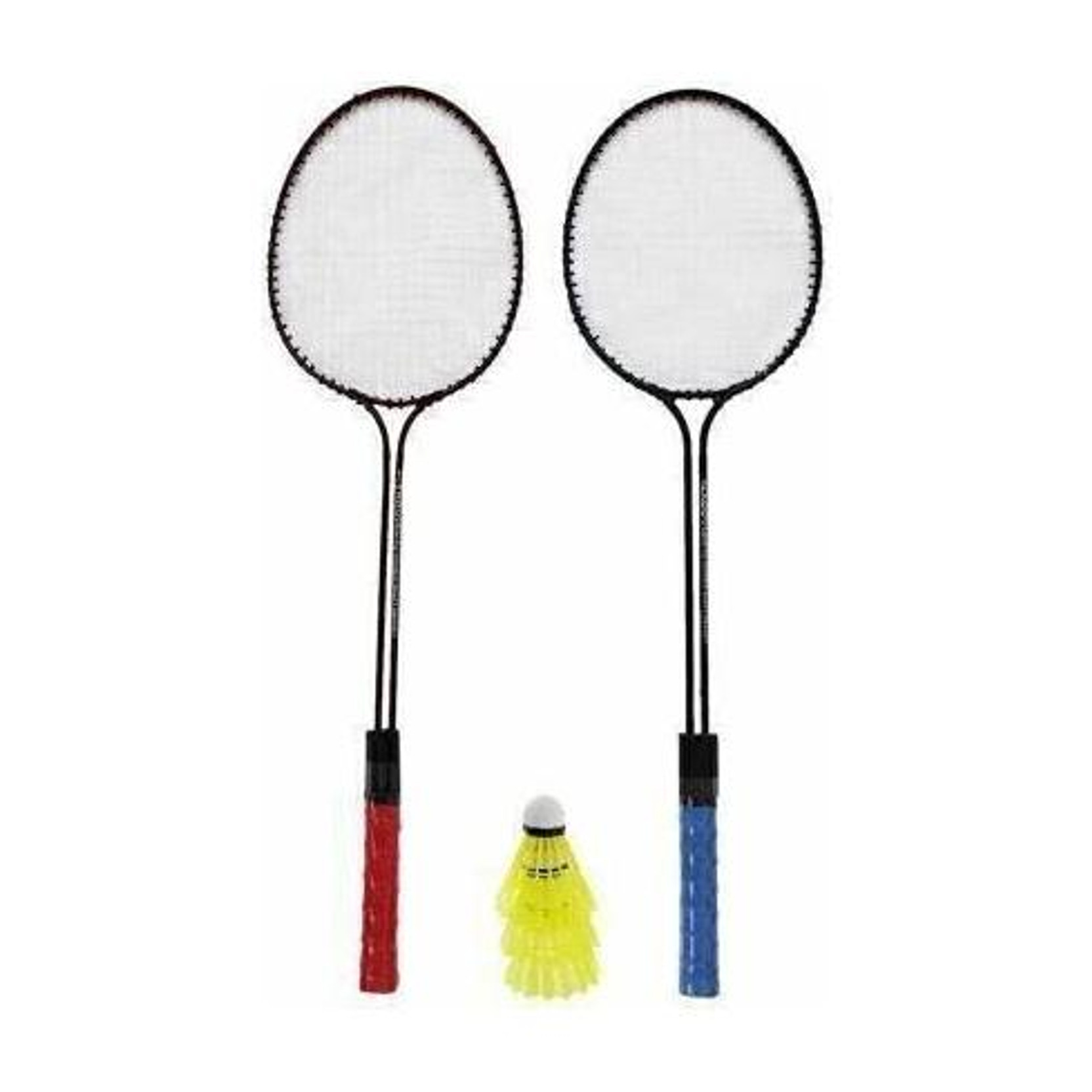 Shamsons SHAM SONS Double Shaft Set Of 2 P Badminton Racket With 3 P Plastic Shuttle Badminton Kit