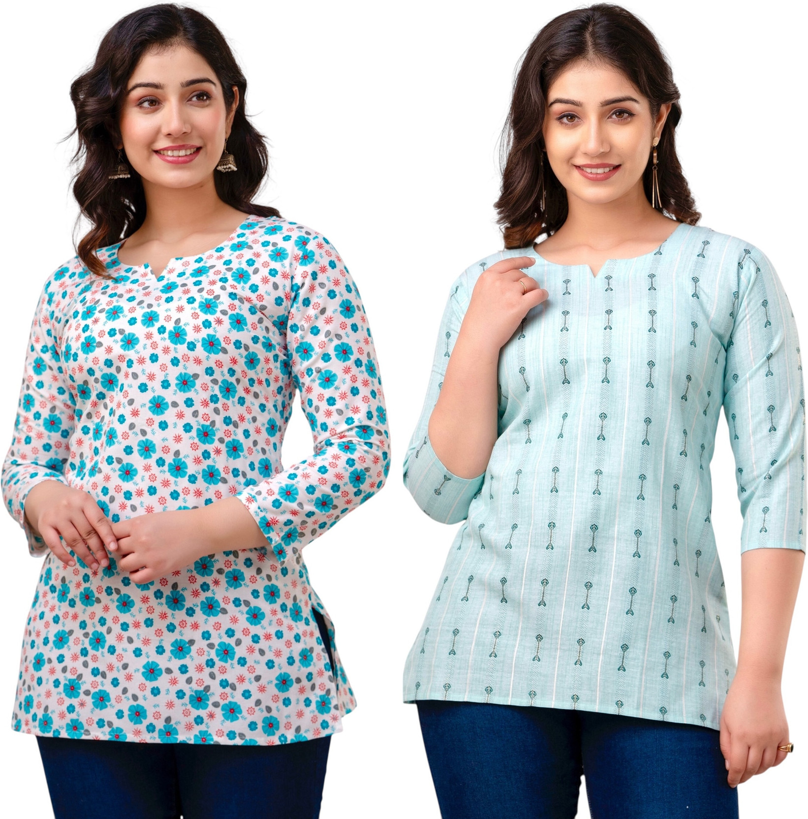 VROEGER Casual Women Green Top