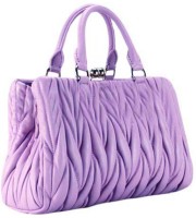 Merastore Wrinkle designed Hand-held Bag Pink