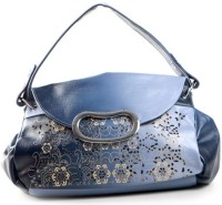 JG Shoppe HX Metal Handle Hand Bag Blue-005