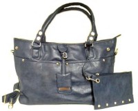 Merastore Dark Blue coloured Hand-held Bag Blue