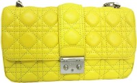 Style N Luxury Women Yellow Genuine Leather Sling Bag