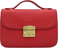 Cecille Women Casual Red Genuine Leather Sling Bag