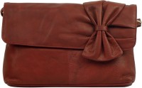 czar Women Brown Genuine Leather Sling Bag