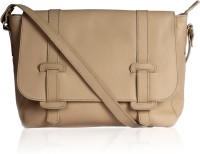 Craft Concepts Women Casual Beige Genuine Leather Sling Bag