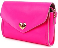 Elizabeth's Tailleur Women Casual Pink Genuine Leather Sling Bag