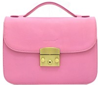 Cecille Women Casual Pink Genuine Leather Sling Bag