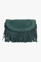 Famous by Payal Kapoor Women Green Leatherette Sling Bag