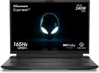 DELL Alienware Intel Core i9 14th Gen 14900HX - (32 GB/1 TB SSD/Windows 11 Home/12 GB Graphics/NVIDIA GeForce RTX 4080/165 Hz) m18 R2 Gaming Laptop