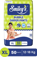 LITEWAVE Smiley's Bubble Baby Diaper Pants Up to 12 Hours Protection | 12- 18 kg - XL