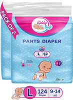 KiddySoft Baby Diaper Pant Style| 5 Layer All Night Leakage Protection & Quick Absorbency - L