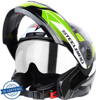 Steelbird SBA-7 Huracan ISI Certified Flip-Up Helmet for Men and Women with Sun Shield Motorbike Helmet