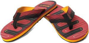 sparx slippers red and black