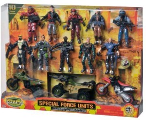 the corps action figures names