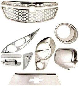 Carsaaz Catch Cover Mirror Cover Head Lamp Molding Chrome