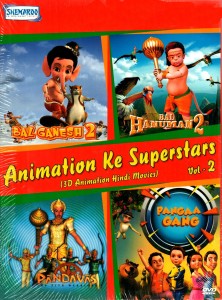 Animation Ke Superstars Vol:2 (3D Movies Bal Ganesh-2 / Bal Hanuman-2 /  Pangaa Gang / Pandavas) Price in India - Buy Animation Ke Superstars Vol:2  (3D Movies Bal Ganesh-2 / Bal Hanuman-2 /