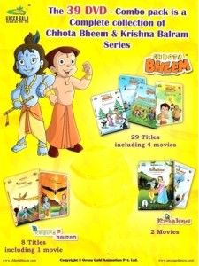 Chhota Bheem & Krishna Balram Combo Pack (39 DVD Pack) Complete Price in  India - Buy Chhota Bheem & Krishna Balram Combo Pack (39 DVD Pack) Complete  online at 