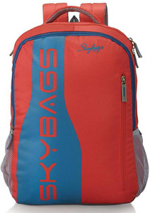skybags pixel plus 04 orange backpack