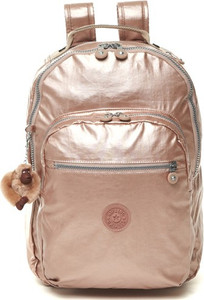 kipling rose gold backpack