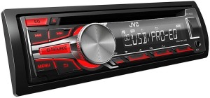 JVC KDX560BT 1-DIN Media Receiver Farbdisplay für Rückfahrkamera für VW Crafter ab 2007 schwarz inkl Canbus 