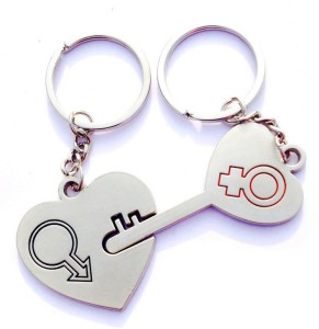 1 Paar Super Love Heart Key Lock Kette Ring Schlüsselanhänger Keyfob LiebhaYEDE