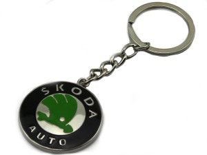 Brand New Skoda Logo Medallion Keyring 
