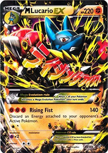 lucario pokemon card value Mega Ex 179 is a solid for grading. PSA 10 sells on eBay for $541 giving you 95% profit. Profit/loss calculation is based on the lowest grading tier of $64.99 ex with powerful artwork and exclusive game mechanics. Mega Lucario ex - 012