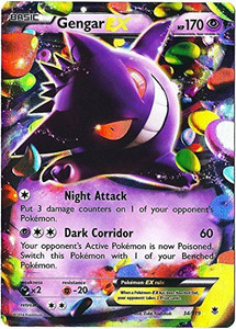 gengar pokemon card original Ex Xy Phantom Forces 34/119 Having been authenticated and graded Gengar Pokemon card 1995 rare