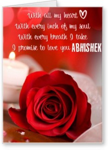 Lolprint I Love You Abhishek Greeting Card Price in India - Buy Lolprint I  Love You Abhishek Greeting Card online at 