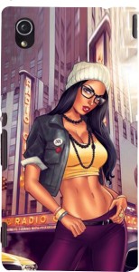Snapdilla Back Cover for Sony Xperia M4 Aqua, Sony Xperia M4 Aqua Dual  XperiaM4 Crazy Funky Animated Hot Sexy Cartoon Girl Chic Smartphone Case 3D  D1355 - Snapdilla : 
