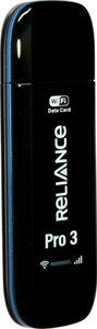 Reliance Pro 3 14.4 Mbps Data Card ,Calls not Supported(Black)