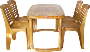 cello plastic 4 seater dining set