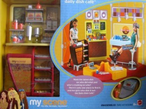 2003 Barbie Doll My Scene Daily Dish Cafe Playset Coffee Shop Furniture Food Lot 