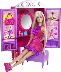 barbie doll makeup set and dresses