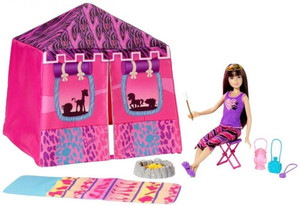 Barbie sisters camping set deals