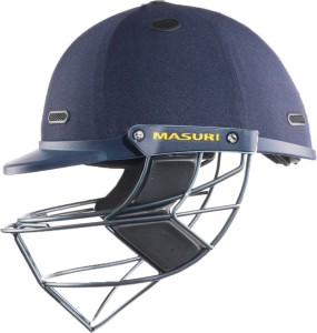 2019 Masuri Vision Series Test Junior Black Cricket Helmet Steel Grill 