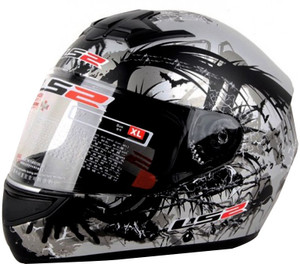 ls2 full face helmet ff350 phobia black FF352 Flash Matt Grey Monster Bachoo Motor & Cycle Company face helmet features a high FULL FACE HELMET - FF350