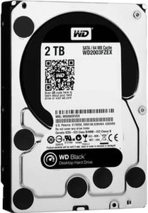 WD 2 TB Desktop Black SATA Internal Hard Disk Drive (HDD