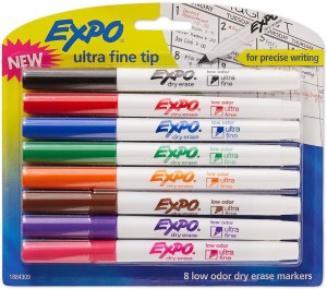Ultra Fine Tip 4-Count 2 Pack Assorted Colors ‎4-Count 1871133 Low-Odor Dry Erase Markers 