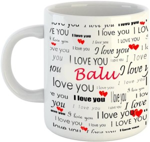 EMERALD Love You White Ceramic I Love You Balu Ceramic Coffee Mug Price in  India - Buy EMERALD Love You White Ceramic I Love You Balu Ceramic Coffee  Mug online at 