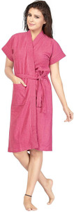 FeelBlue Magenta Free Size Bath Robe - Buy FeelBlue Magenta Free Size ...