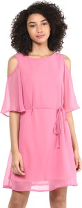 HARPA Women Fit and Flare Pink Dress - Buy HARPA Women Fit and Flare Pink  Dress Online at Best Prices in India