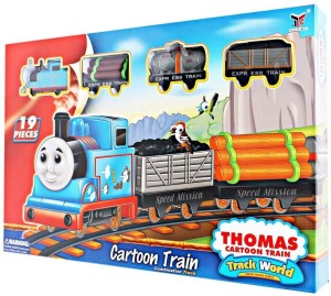 GoMerryKids Thomas & Friends Cartoon 19 pcs toy train track set with sound  for Kids - Thomas & Friends Cartoon 19 pcs toy train track set with sound  for Kids . Buy