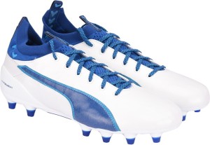 PUMA evoTOUCH 1 FG Football Shoes For Men - Buy Puma White-TRUE BLUE-BLUE  DANUBE Color PUMA evoTOUCH 1 FG Football Shoes For Men Online at Best Price  