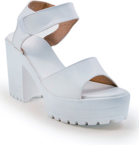 Buy SSS Women White Heels Online at 