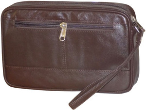 Mens leather hand pouch Clearance