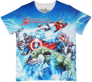 Marvel Avengers Boys Graphic Print