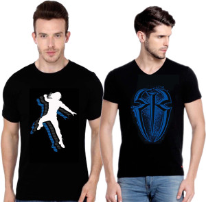 wwe tshirts Printed Men Round Neck 
