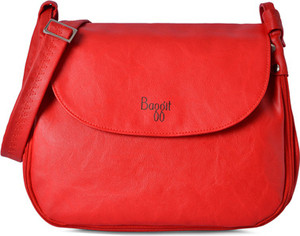 Baggit red solid sling bag clearance