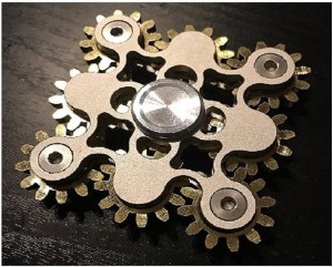 9 Bearing Gears Metal Figit Spinner Smooth Metal With Brass Gears 